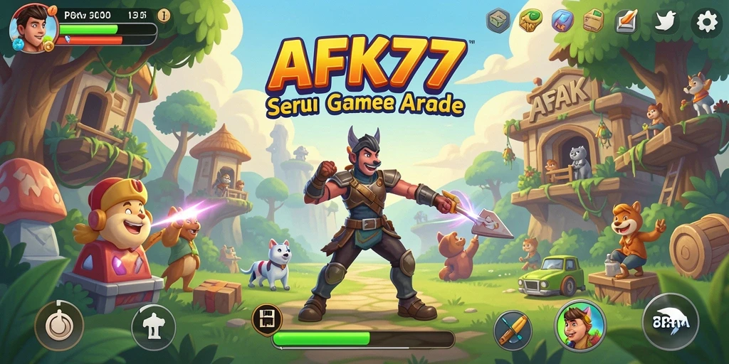Tampilan menarik dari gameplay seru AFK77.