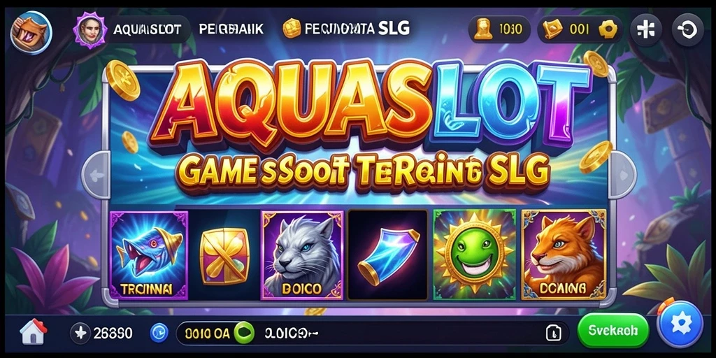 Tampilan screenshot AQUASLOT yang menampilkan gameplay seru dan interaktif.