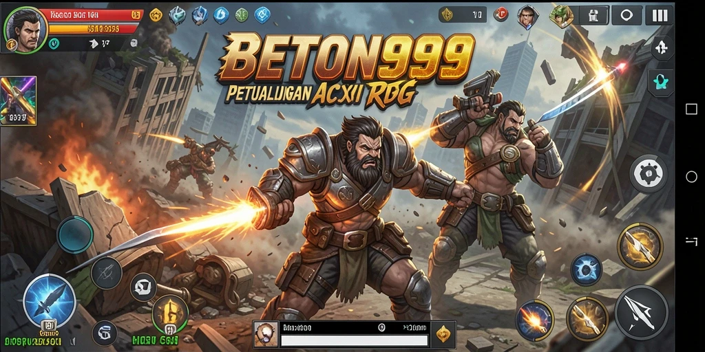 Tampilan gameplay mendebarkan dari BETON999 dalam aksi petualangan ARPG.