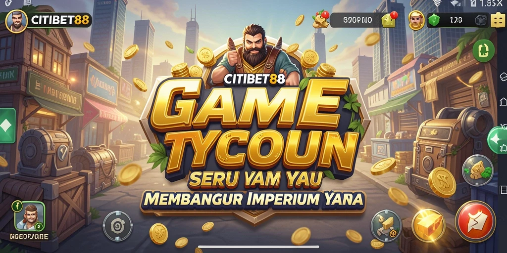 Screenshot gameplay CITIBET88 menampilkan aksi membangun bisnis Tycoon.