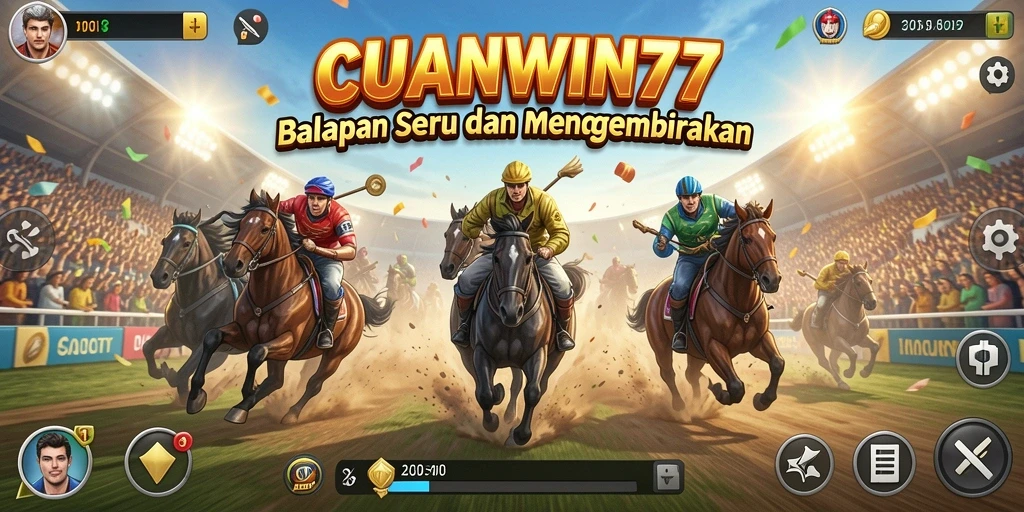 Tangkapan layar gameplay CUANWIN77 yang menampilkan aksi balapan mendebarkan.