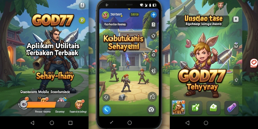 Screenshot utama GOD77 menampilkan fitur utilitas yang mudah digunakan.