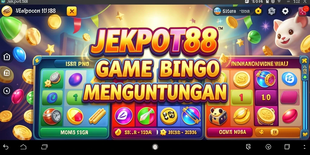 Tampilan screenshot JEKPOT88 yang menunjukkan gameplay Bingo yang seru.