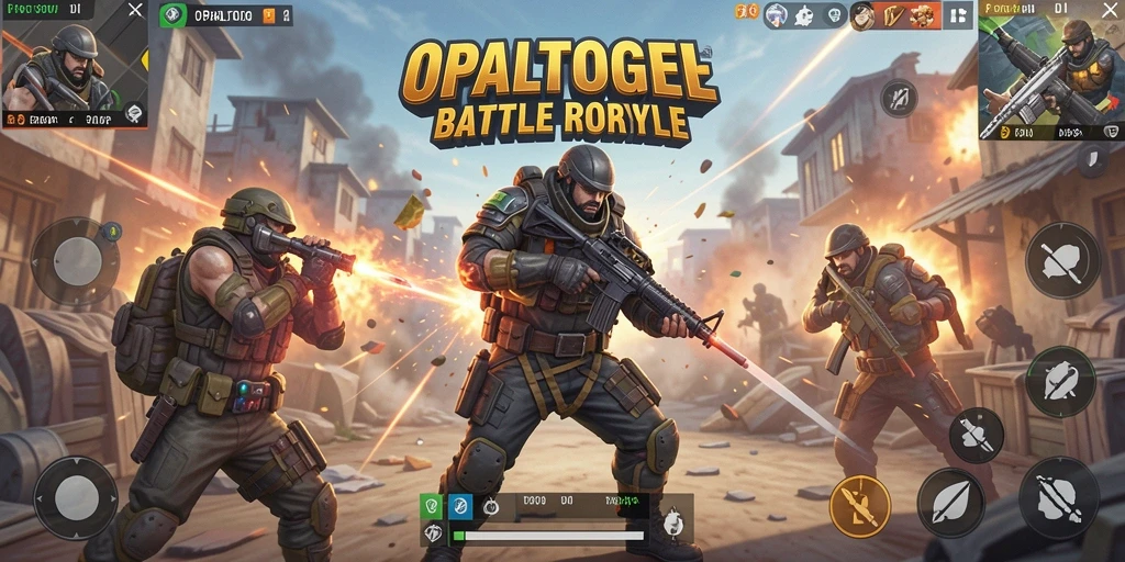 Tampilan gameplay OPALTOGEL dalam pertempuran yang mendebarkan.