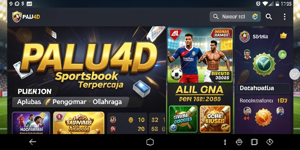 Screenshot utama PALU4D menampilkan antarmuka taruhan olahraga yang intuitif.